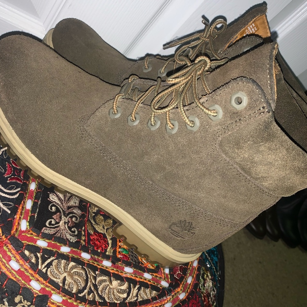 Suede timberland boots